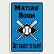 Baseball Blue Sign Name