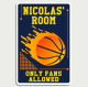 Basketball Orange Sign Name