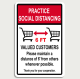 Practice Social Distancing Sign