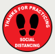 Social Distancing Floor Decal 1