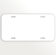 White Car Aluminum License Plate