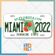 MIAMI 2022 FLORIDA PLATE 12