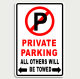 Private Parking Sign 