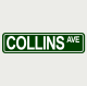 Sreet Sign 12X3 Collins Ave