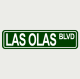 Sreet Sign 12X3 Las Olas Blvd