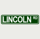 Lincoln Rd Sreet Sign 12X3